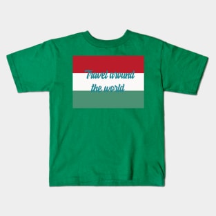 Travel Around the World - Hungary Kids T-Shirt